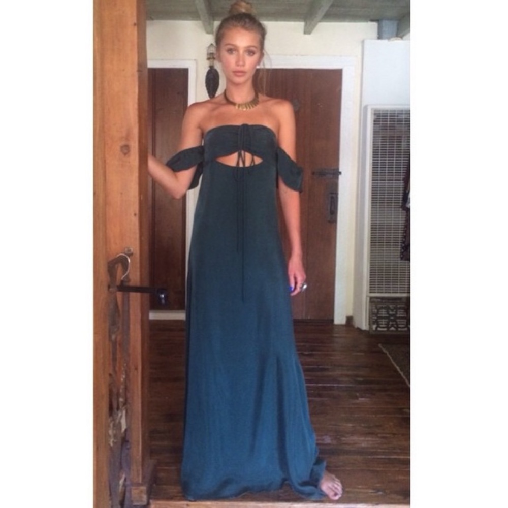 Flynn Skye Err Night Maxi. Forrest Green. Size 3